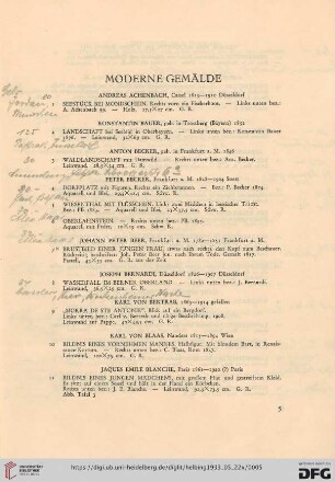 Moderne Gemälde (Nr. 1-183)