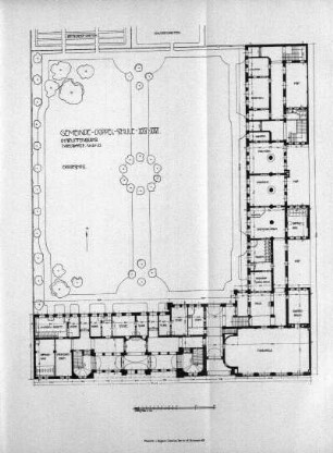 Gemeinde-Doppelschule XXV-XXVI. Charlottenburg. Sybelstrasse Nr. 21-22. Erdgeschoss