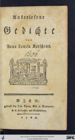 Auserlesene Gedichte