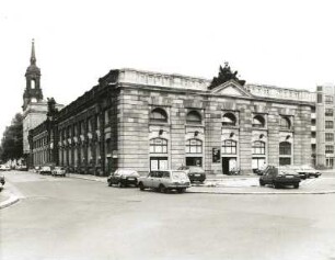 Dresden-Neustadt, Ritterstraße 1. Markthalle (1899). Eckansicht von Südost