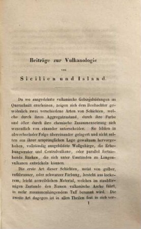 Über die vulkanischen Gesteine in Sicilien und Island und ihre submarine Umbildung