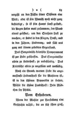Vom Erhabenen.