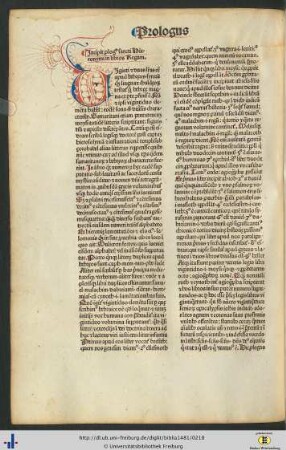 Prologus sancti Hieronymi in libros Regum