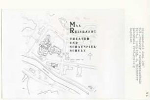 Max Reinhardt Theater und Schauspielschule, Berlin-Tiergarten (Diplomarbeit bei Peter Poelzig): Lageplan 1:500