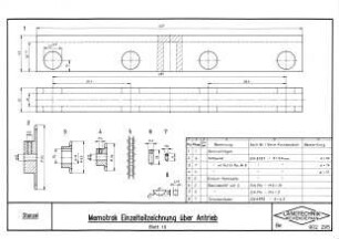 Memotrak Einzelteilzeichnung über Antrieb (Blatt 10)