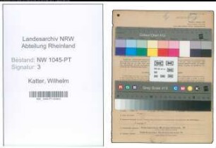 Entnazifizierung Wilhelm Katter , geb. 31.07.1896 (Postbeamter)