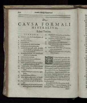 Liber Tertius, De causa Formali Mineralium