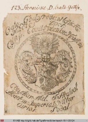 Wappen des Crato Gottfried Hennicke