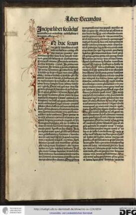 In hac secunda parte de ministris et ordinibus ecclesiasticis eorumque officiis tractare previdimus, premittentes quod tres sunt secte famose videlicet gentilium Hebreorum et Christianorum...