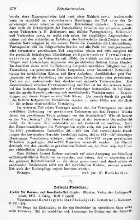 372-375, IV. Zeitschriftenschau