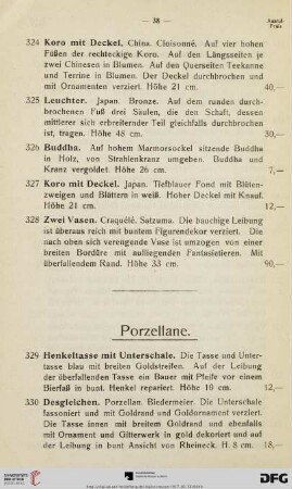 Porzellane (Nr. 329-383)
