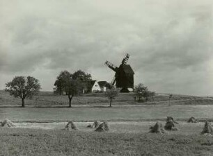 Bortewitz, Mühlengehöft mit Bockwindmühle