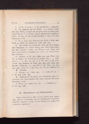 22. Hexenschuss und Seitenstechen.