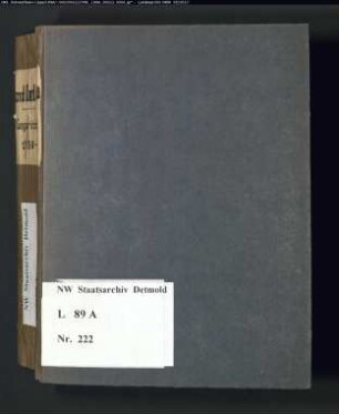 Gogerichtsregister Amt Oerlinghausen