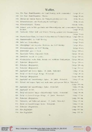 Waffen (Nr. 881-967)