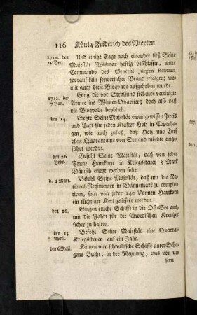 116-148, Jahr 1712, 1713, 1714.