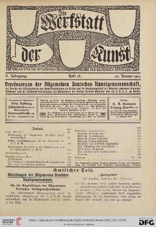 Heft 18 (30. Januar 1911)