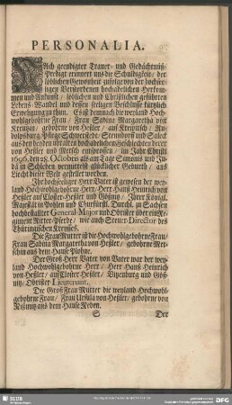 Lebenslauf : Personalia