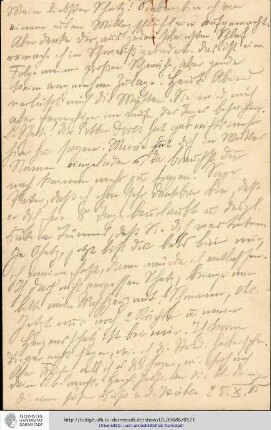 Postkarte vom 25.10.1905