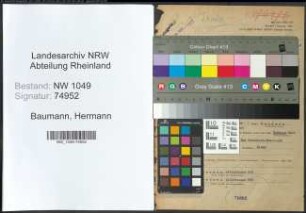 Entnazifizierung Hermann Baumann , geb. 12.05.1903 (Angestellter)