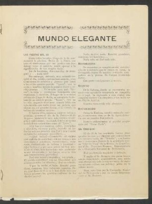 Mundo elegante