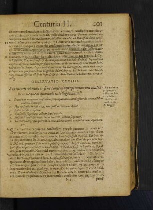 Observatio XXXIIII. Statutum utmulier sine consensu propinquorum contrahere nequeat quomodo intelligendum?