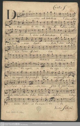 Stimmen zu "Dies est laetitiae" [Mus.1825-E-503a]
