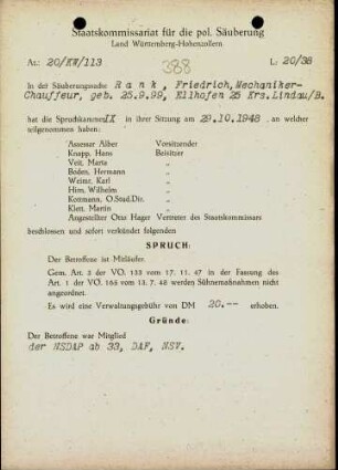 Rank, Friedrich