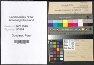 Entnazifizierung Peter Goedtner , geb. 13.09.1888 (Finanzbeamter)