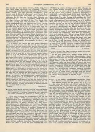 423-424 [Rezension] Martin, Josefus, Quinti Septimii Florentis Tertulliani Apologeticum