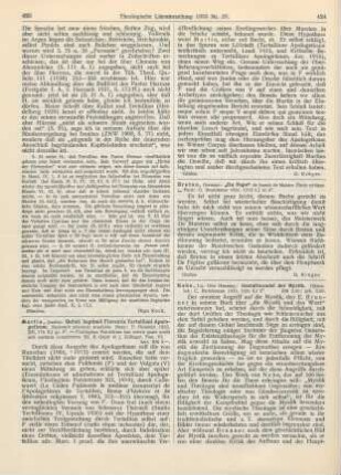 423-424 [Rezension] Martin, Josefus, Quinti Septimii Florentis Tertulliani Apologeticum