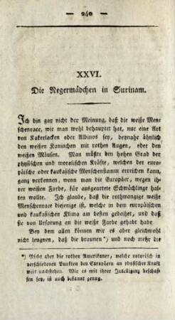 XXVI. Die Negermädchen in Surinam