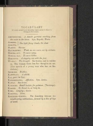 Vocabulary