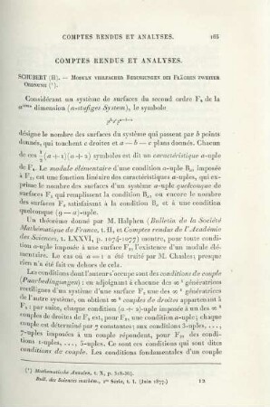 Comtes Rendus et Analyses.