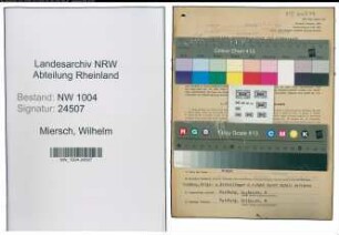 Entnazifizierung Wilhelm Miersch , geb. 03.06.1901 (Kaufm.Angestellter)