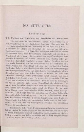 Das Mittelalter
