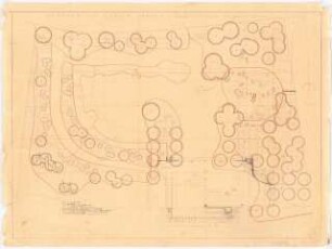 Garten Wagner, Lüdenscheid: Lageplan mit Gartenplan 1:100