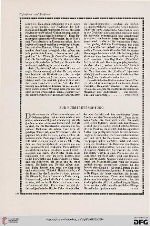 Zur Kunstbetrachtung