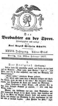 8. Stueck, 20. Februar 1837