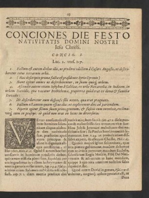 Conciones Die Festo Nativitatis Domini Nostri Iesu Christi.