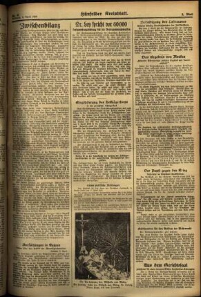 Zweite Ausgabe vom Mittwoch, den 03. April 1935.