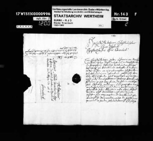 Auseinandersetzung mit der Gemeinde Hardheim wegen des Schweintriebs des Breitenauer Hofbauern