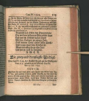 [Die zwey und dreyßigste Predigt. - Die fünff und dreyßigste Predigt.]