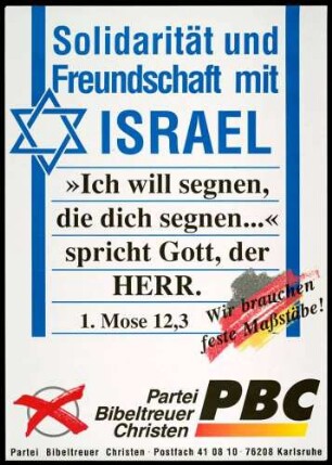 PBC, Landtagswahl 1996
