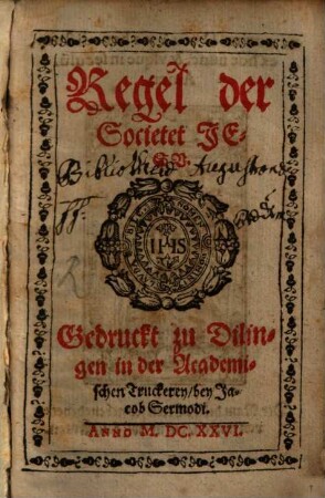 Regel der Societet Jesu