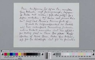 Briefkarte an [Richard Dehmel]