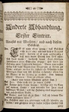Anderte Abhandlung.