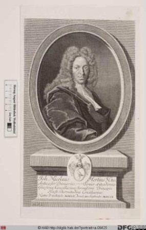 Bildnis Johann Nicolaus Hertius