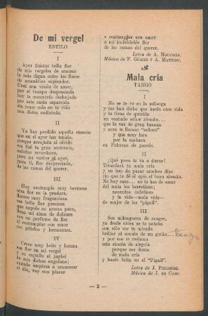 Mala cría : Tango
