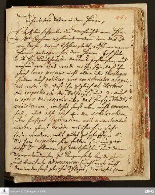 Brief von August Hermann Francke an Philipp Jakob Spener.